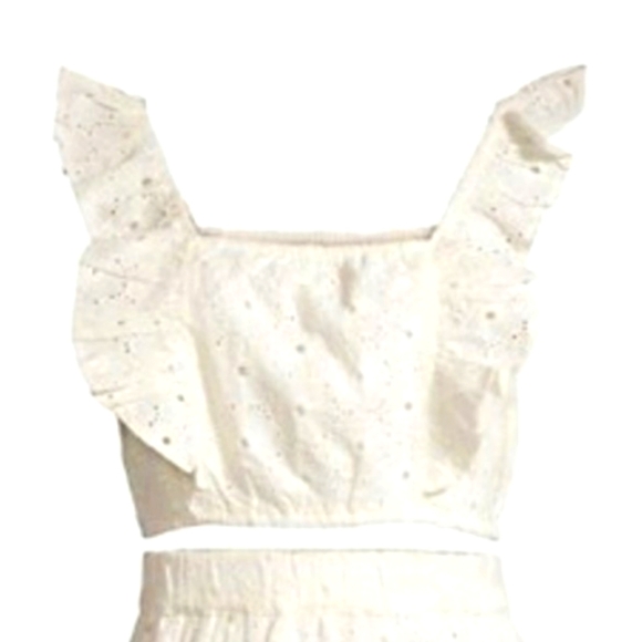 Avec Les Filles Crop Top & Mini Skirt Set Size S - Picture 3 of 4